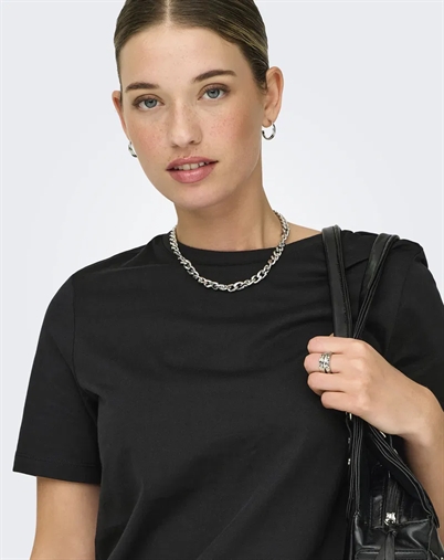 Only - ONLFreja Luxe T-shirt - Black